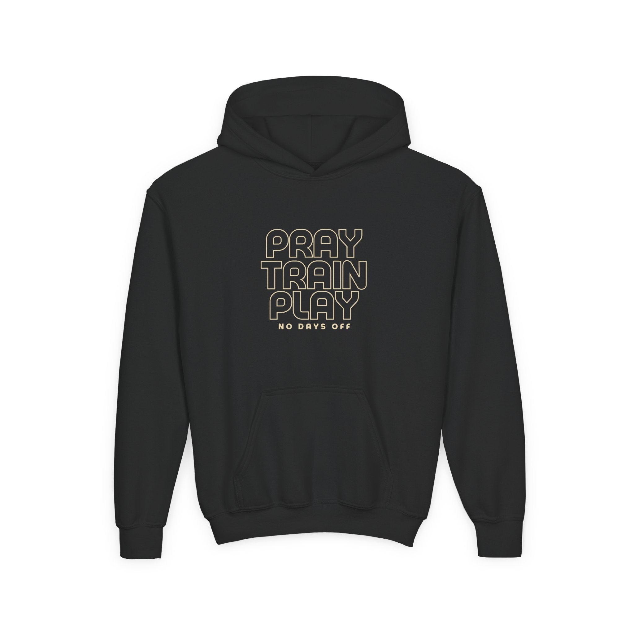 Youth Hoodie — "Pray Train Play: Unisex Hoodie