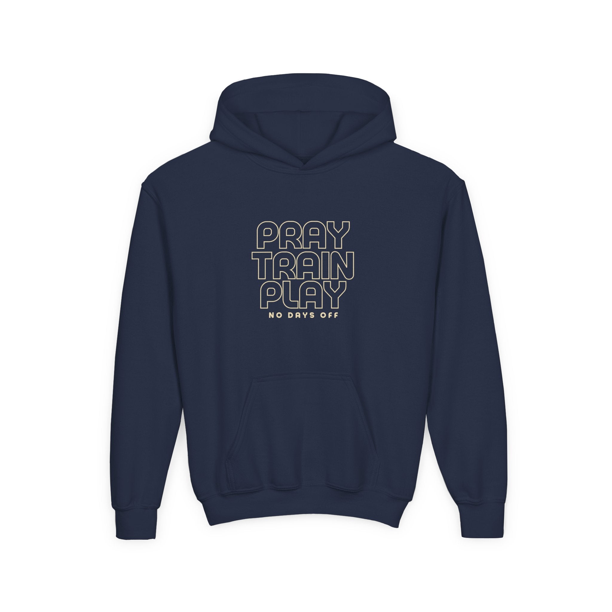 Youth Hoodie — "Pray Train Play: Unisex Hoodie