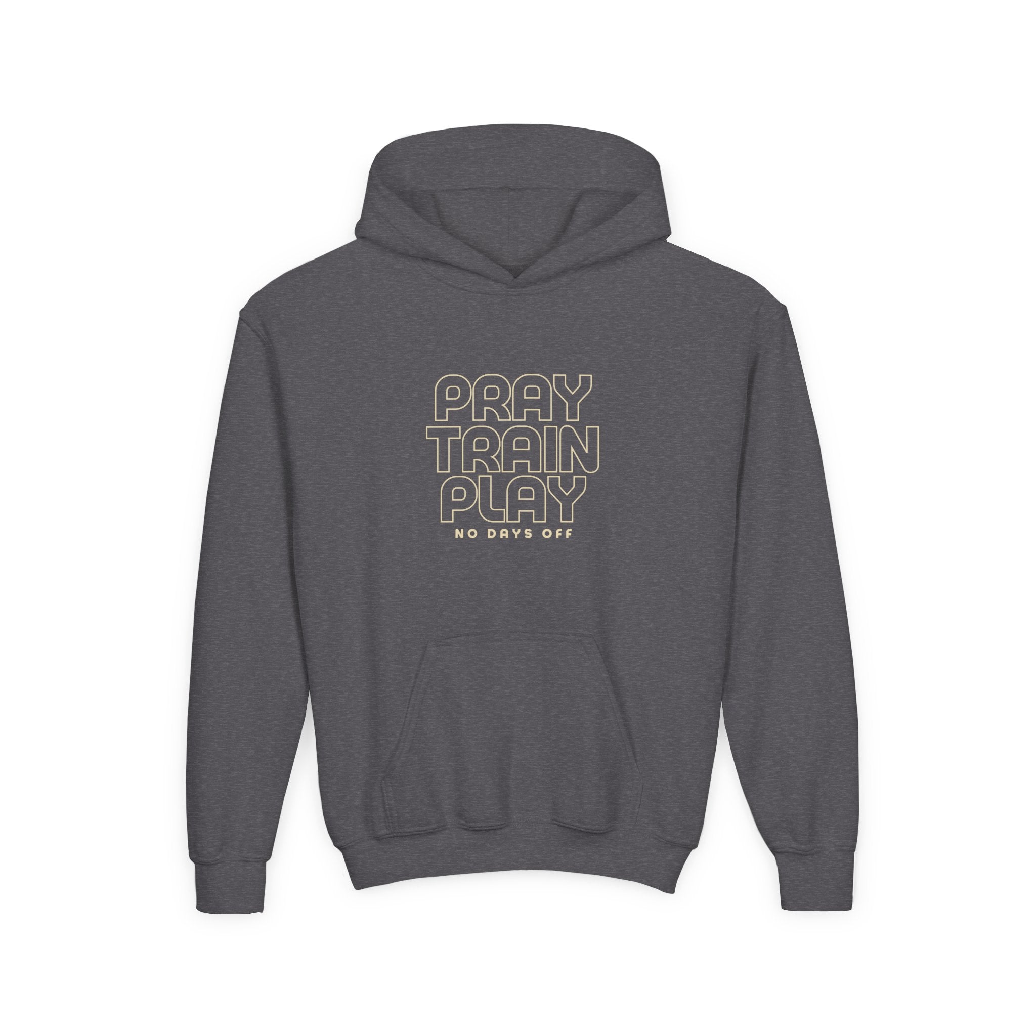 Youth Hoodie — "Pray Train Play: Unisex Hoodie