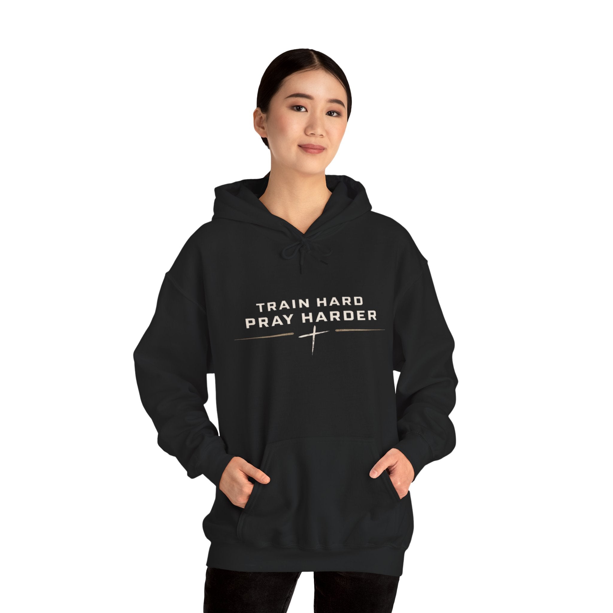 TrainHard. PrayHarder Unisex hoodie
